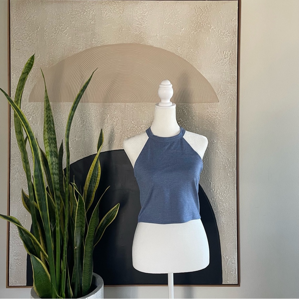 Blue Zara crop top • Worn once